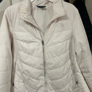 The North Face Women's Light Beige Puffer Jacket